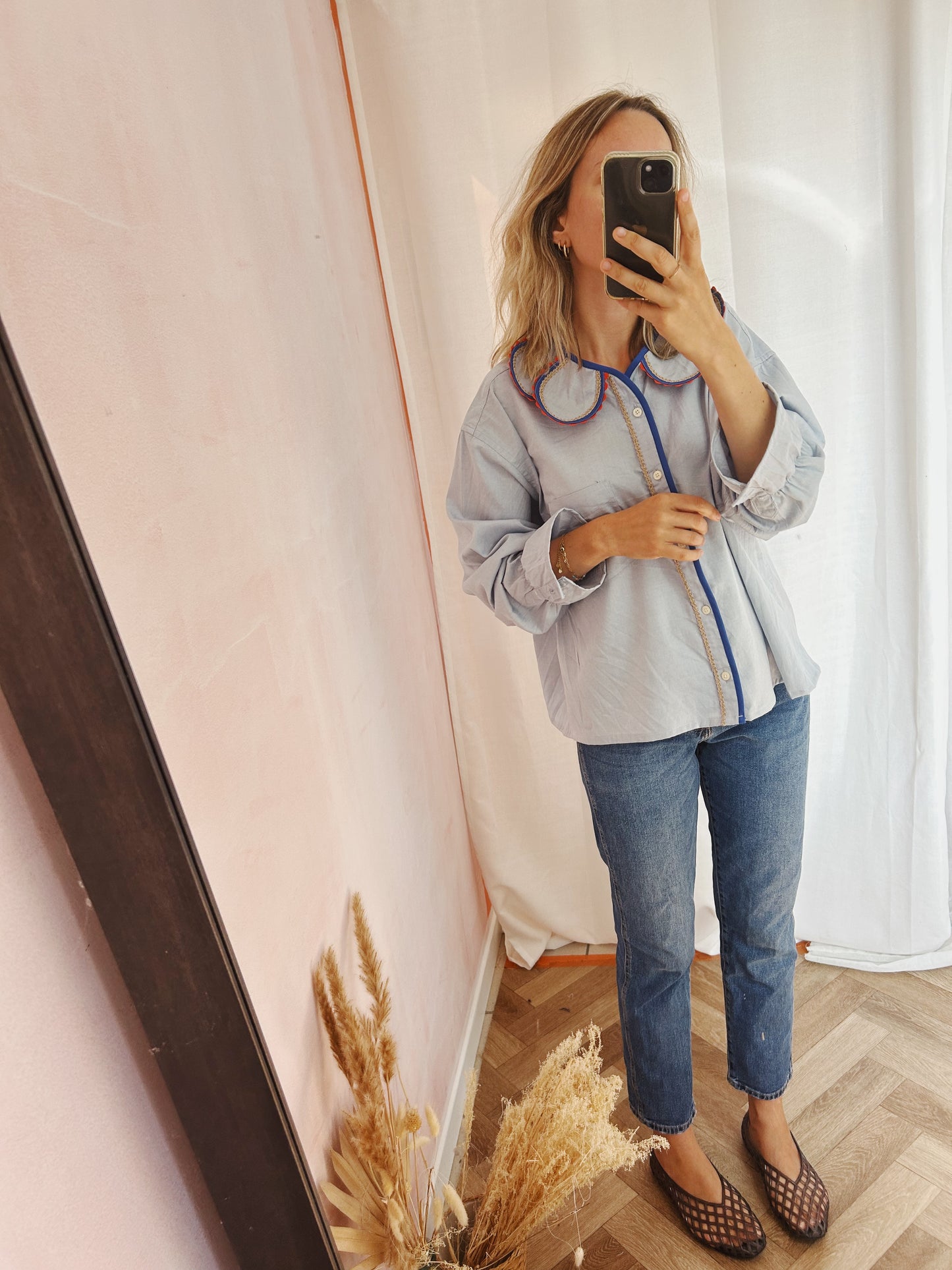 Chemise Marguerite ocean java
