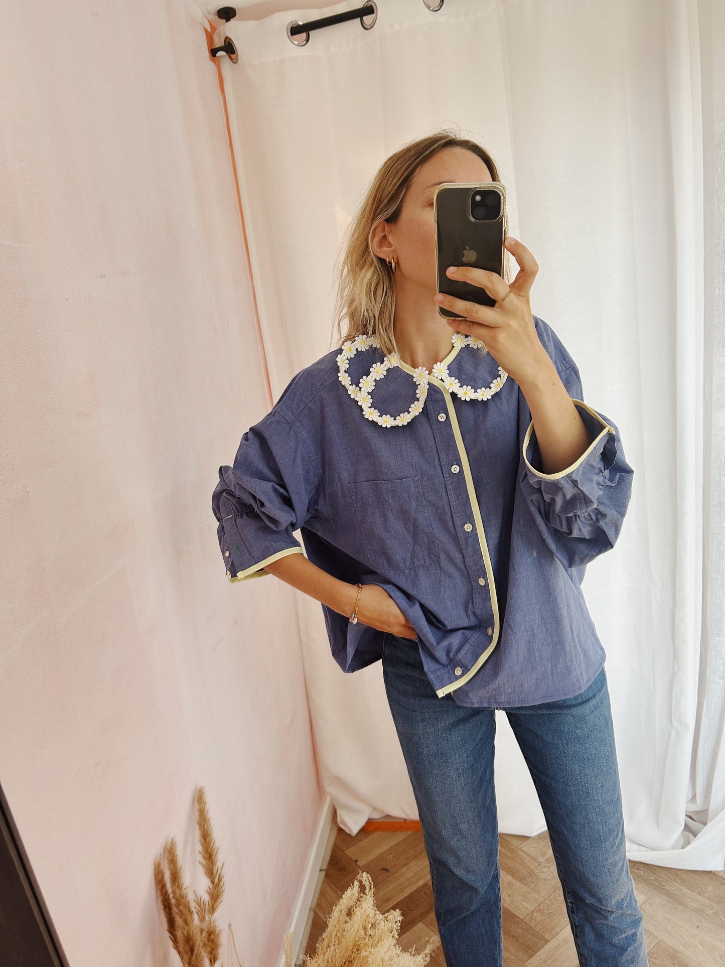 Chemise Maximarguerite citrus blue