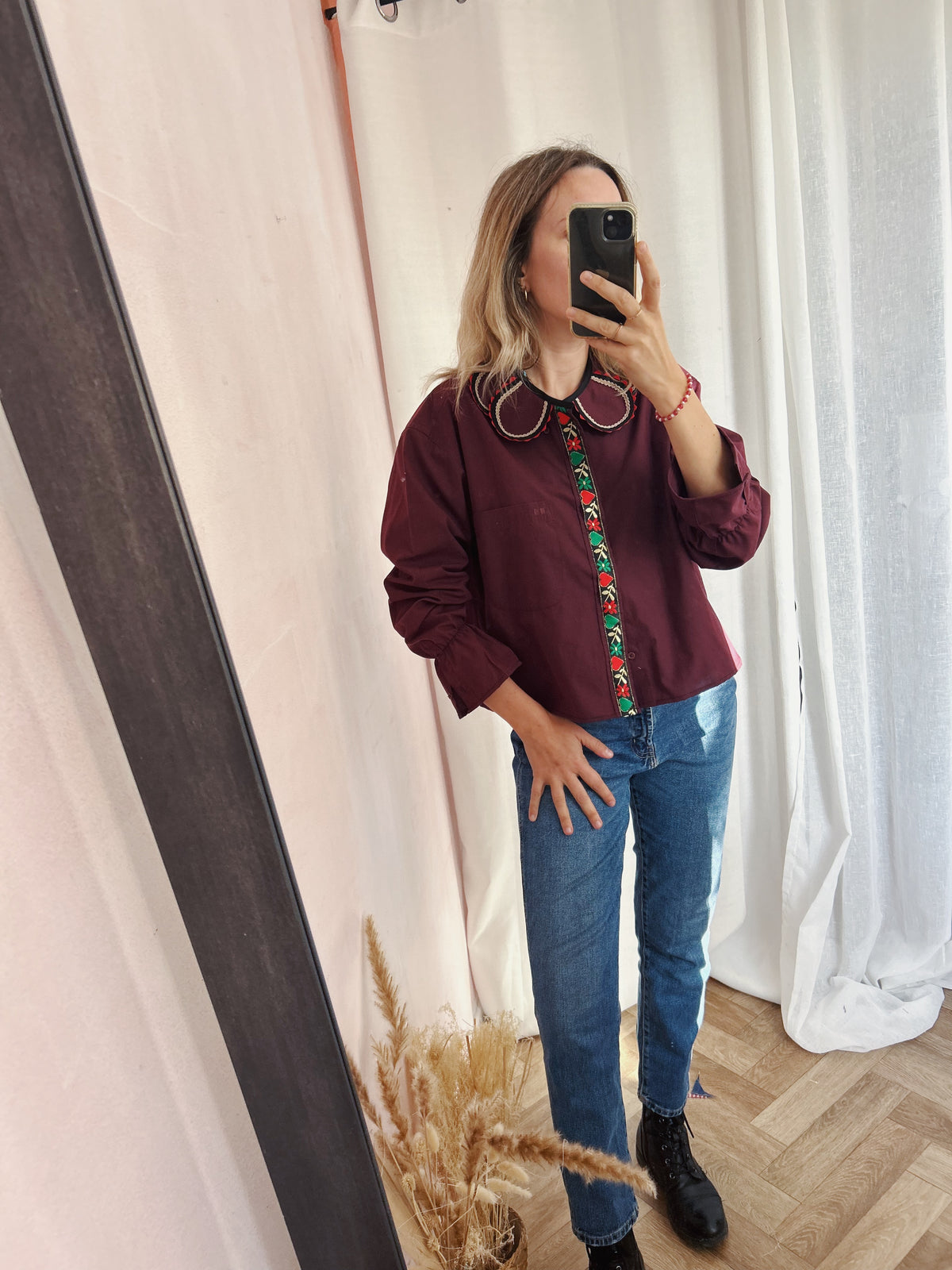 Chemise Marguerite gipsy vigne