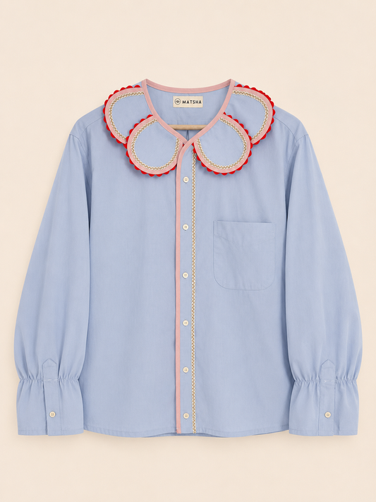 Chemise Marguerite ciel java