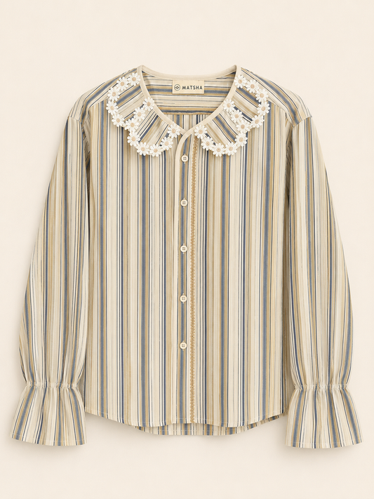 Chemise Maxi Marguerite rayures