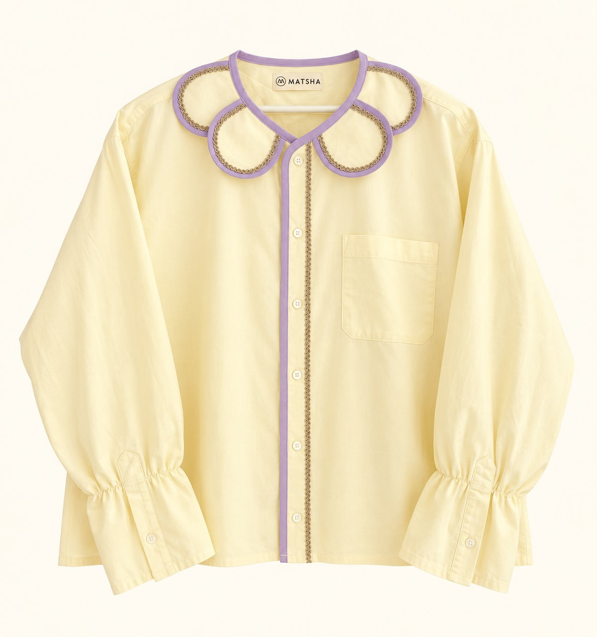 Chemise Marguerite riviera lila citrus