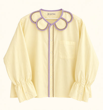 Chemise Marguerite riviera lila citrus