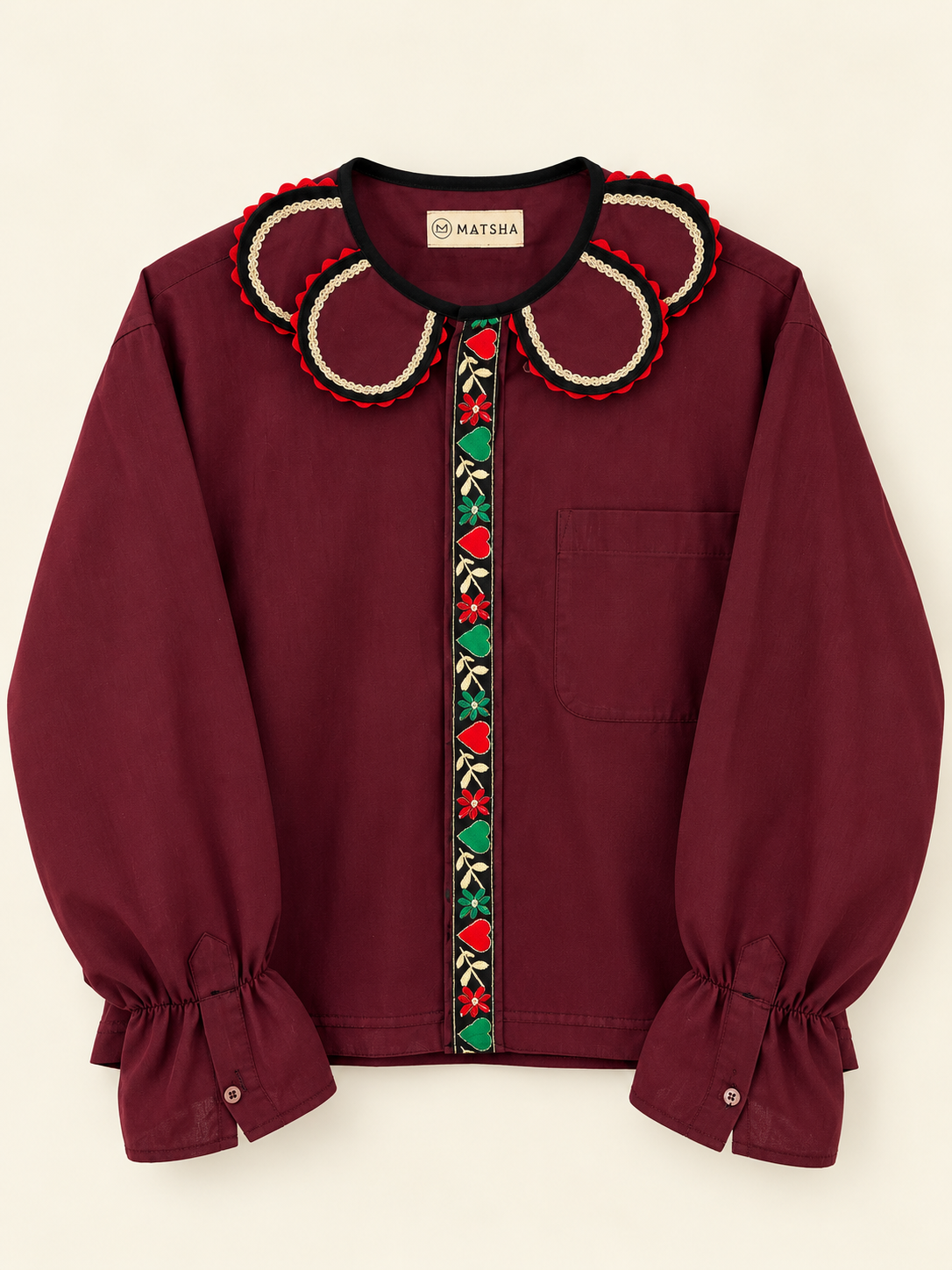 Chemise Marguerite gipsy vigne