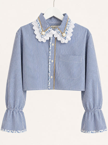 Chemise Thao crop