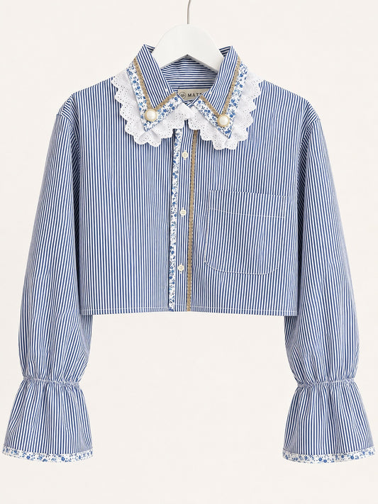 Chemise Thao crop