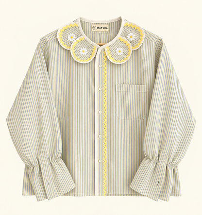 Chemise Marguerite pasta yellow