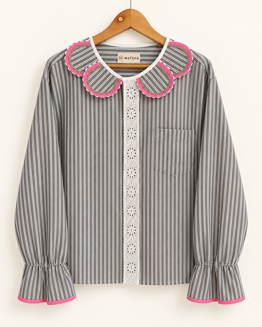 Chemise Marguerite Alove bonbon