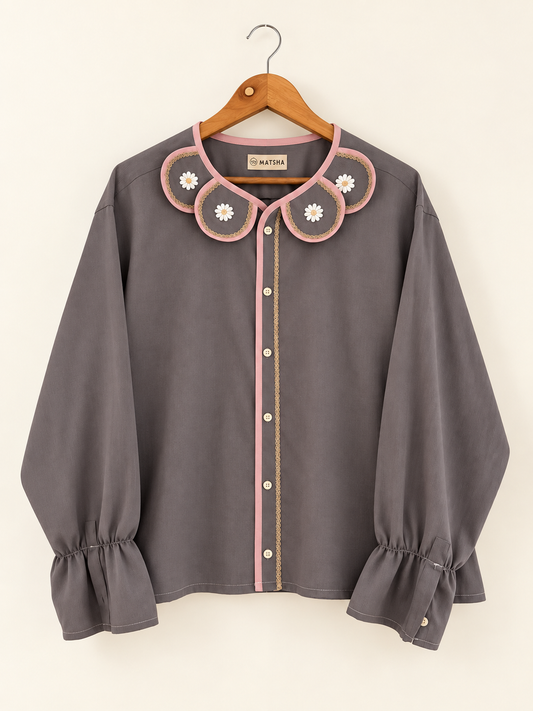 Chemise Marguerite poésie