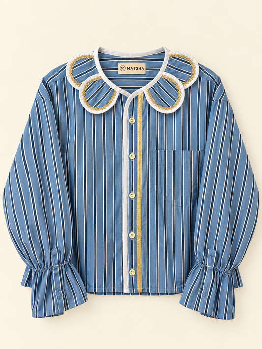 Chemise Marguerite Goldie blue