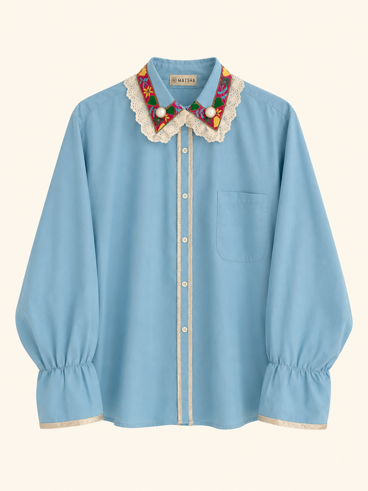 Chemise Thao jacquard