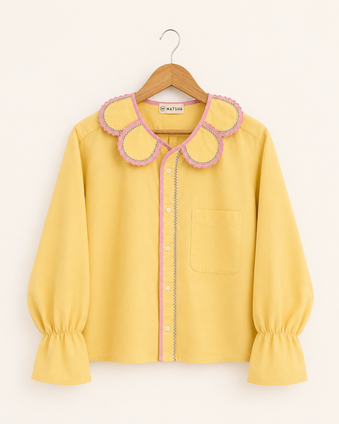 Chemise Marguerite vanille fraise