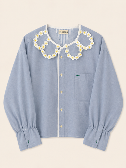 Chemise Maximarguerite ciel