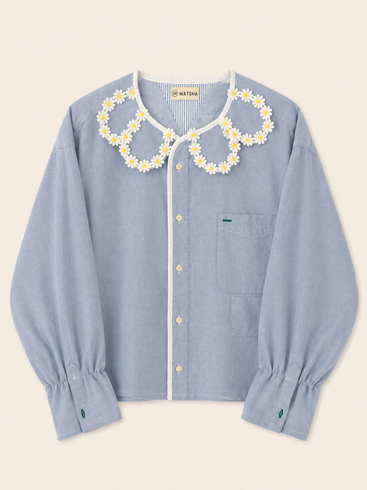Chemise Maximarguerite ciel