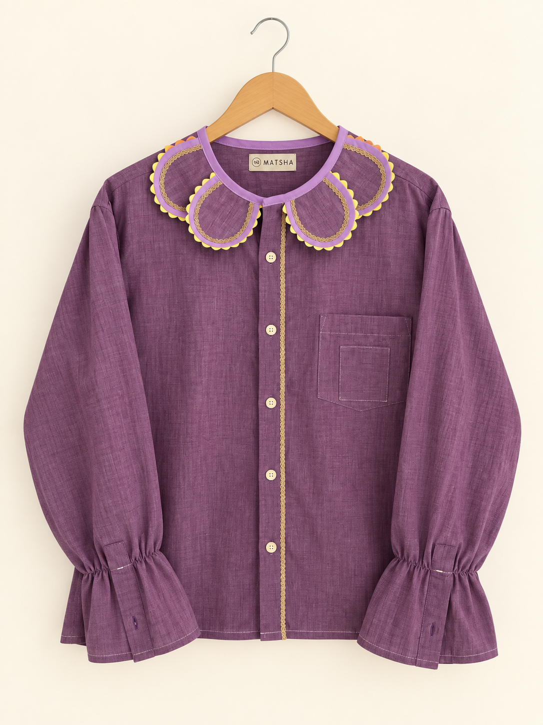 Chemise Marguerite chantilly