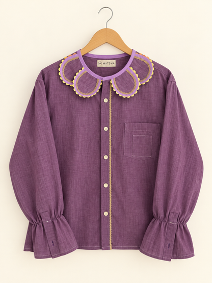Chemise Marguerite chantilly