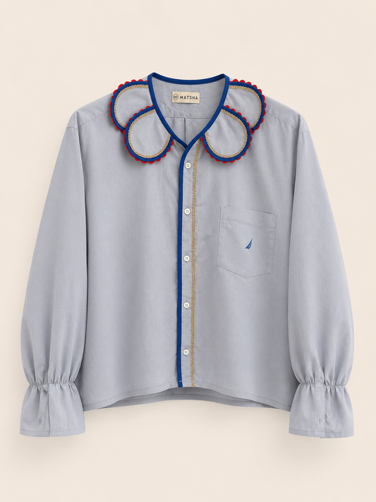 Chemise Marguerite ocean java