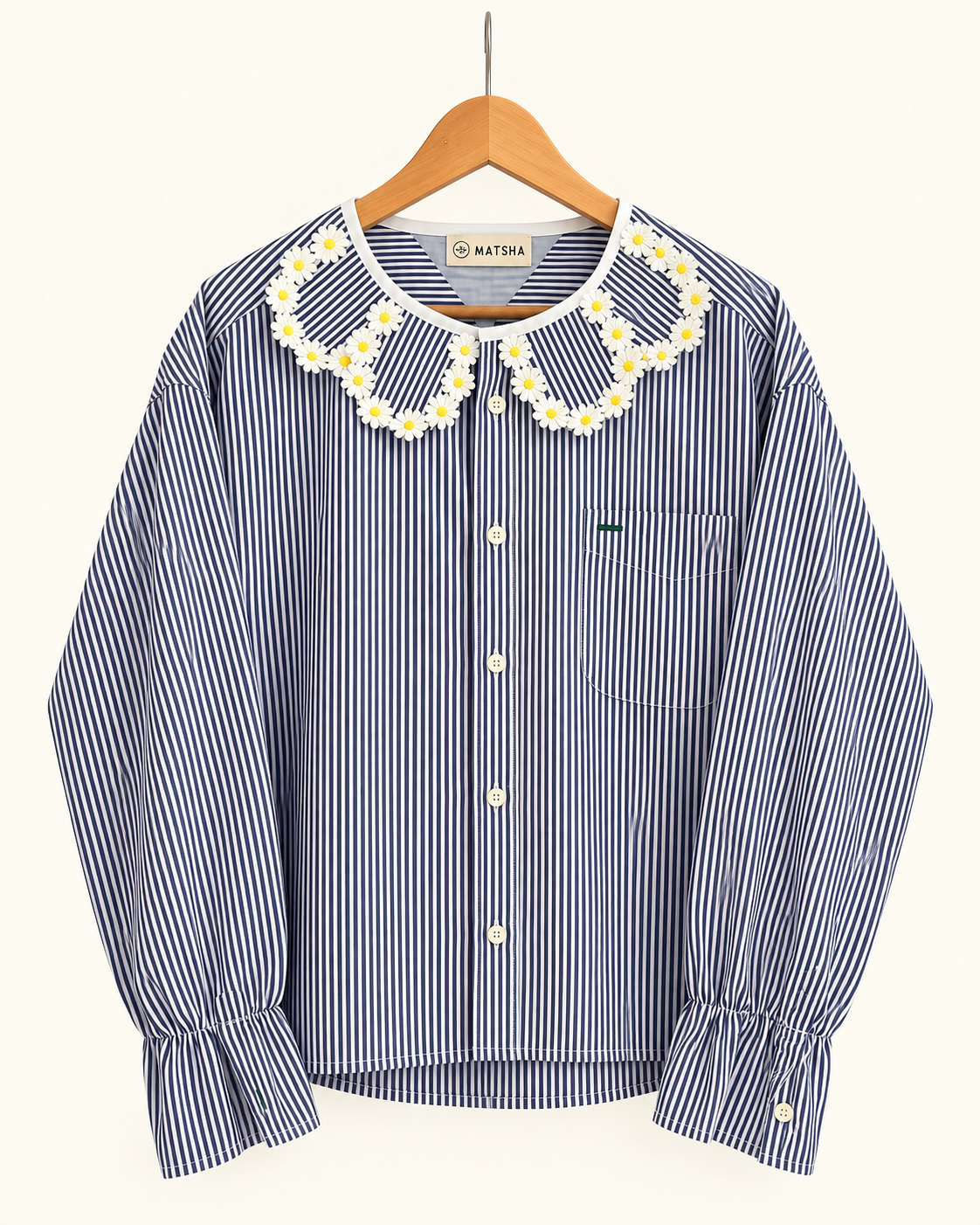 Chemise Maximarguerite stripes blue