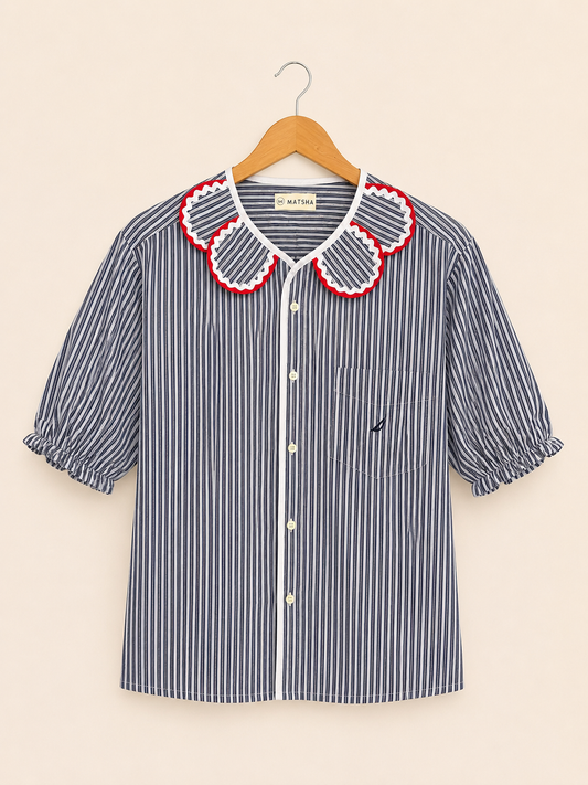 Chemise Marguerite red boat