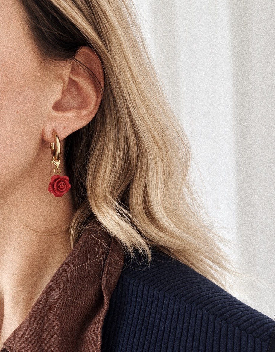 Virgin Pink Hoop Earrings