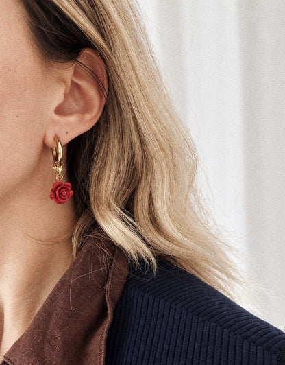 Virgin Pink Hoop Earrings
