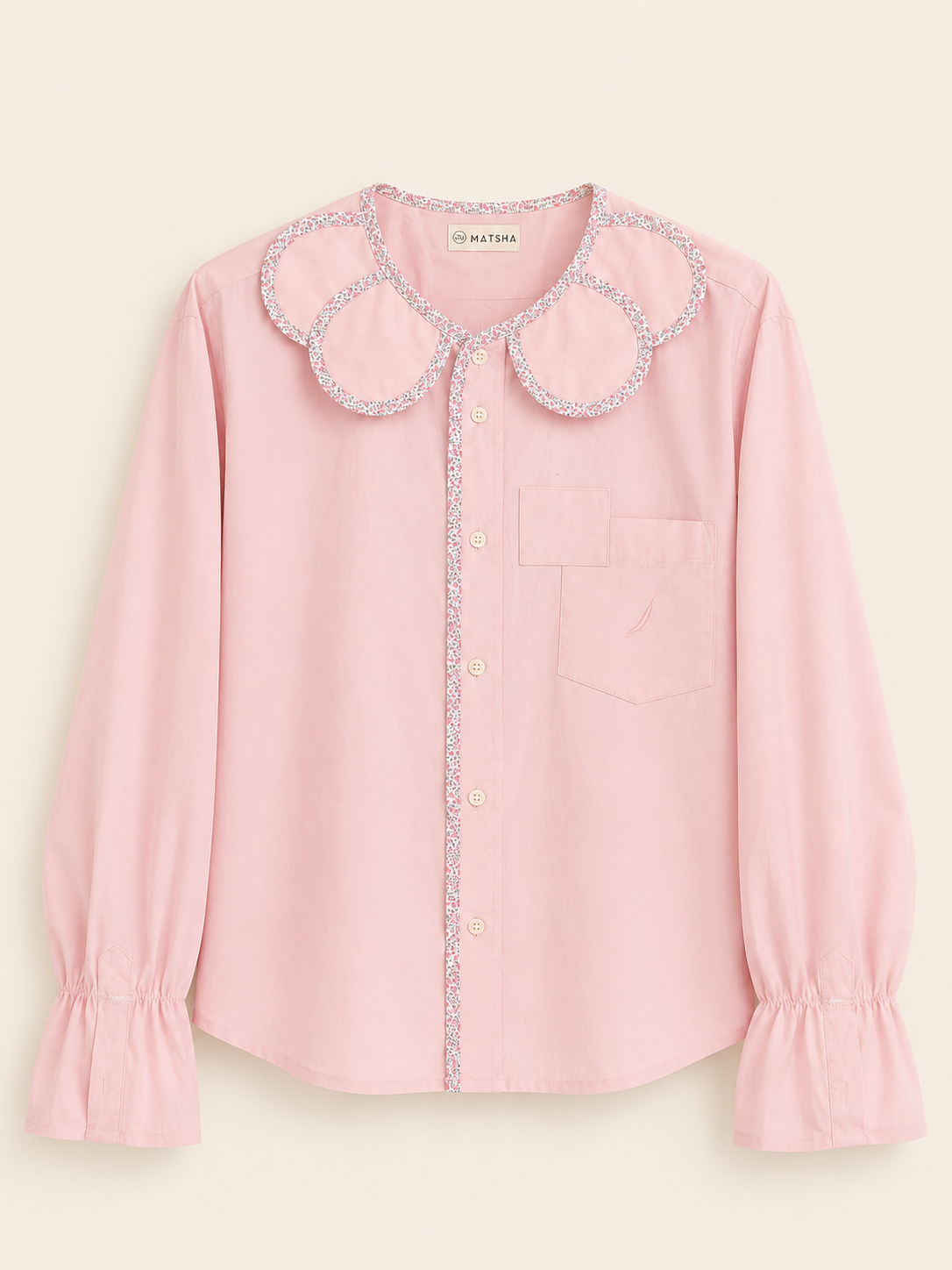Chemise Marguerite rose liberty