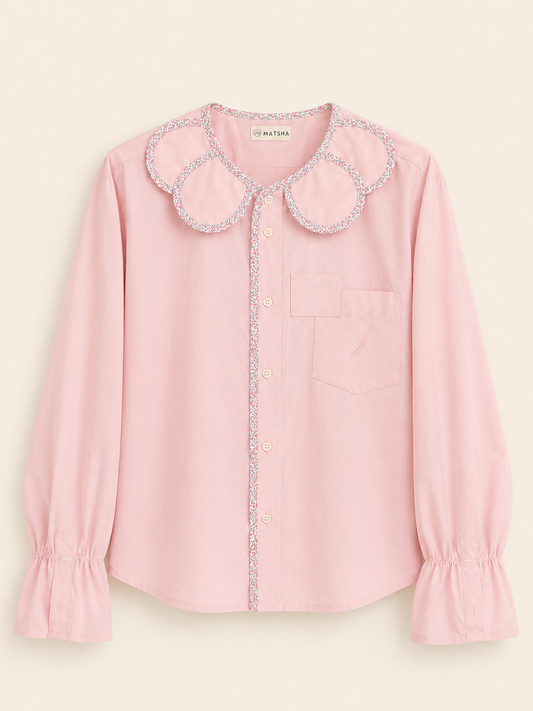 Chemise Marguerite rose liberty