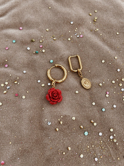Virgin Pink Hoop Earrings