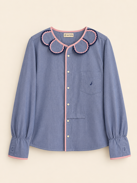 Chemise Marguerite seaside