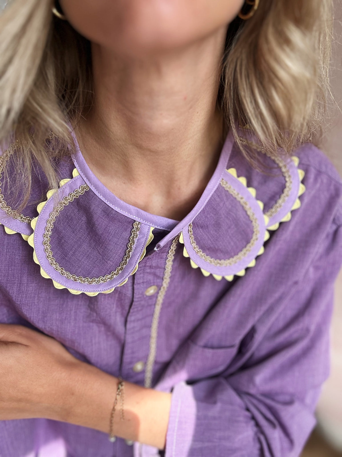 Chemise Marguerite chantilly