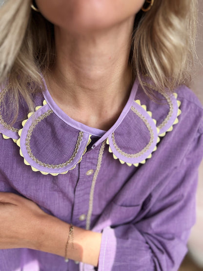 Chemise Marguerite chantilly
