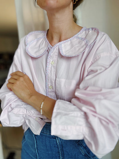 Chemise Marguerite rose liberty