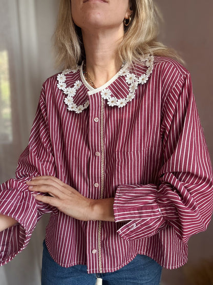 Maximarguerite red striped shirt