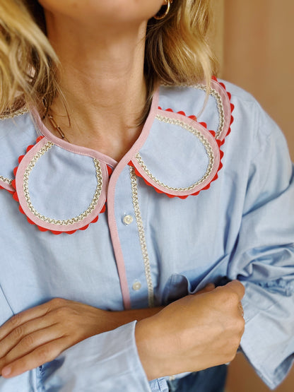 Chemise Marguerite ciel java