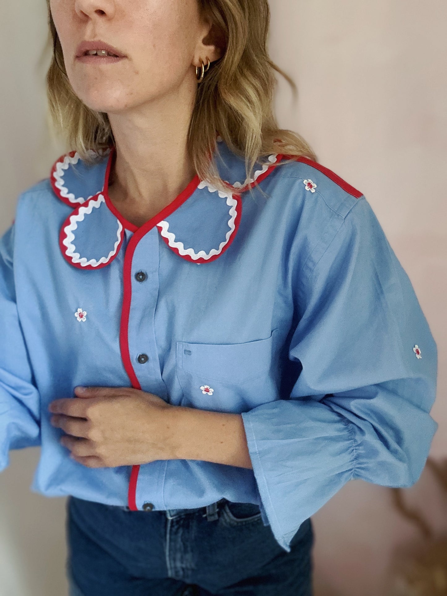 Chemise Marguerite Aqua