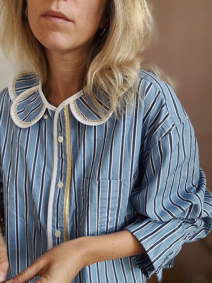 Chemise Marguerite Goldie blue