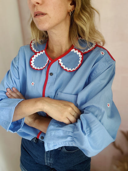 Chemise Marguerite Aqua