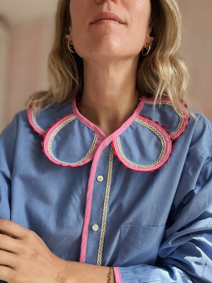 Chemise Marguerite pink java
