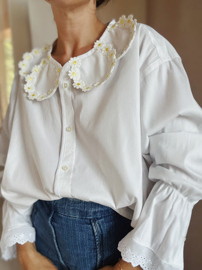 Chemise Maxi Marguerite ivoire