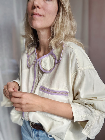 Chemise Marguerite pocket citrus