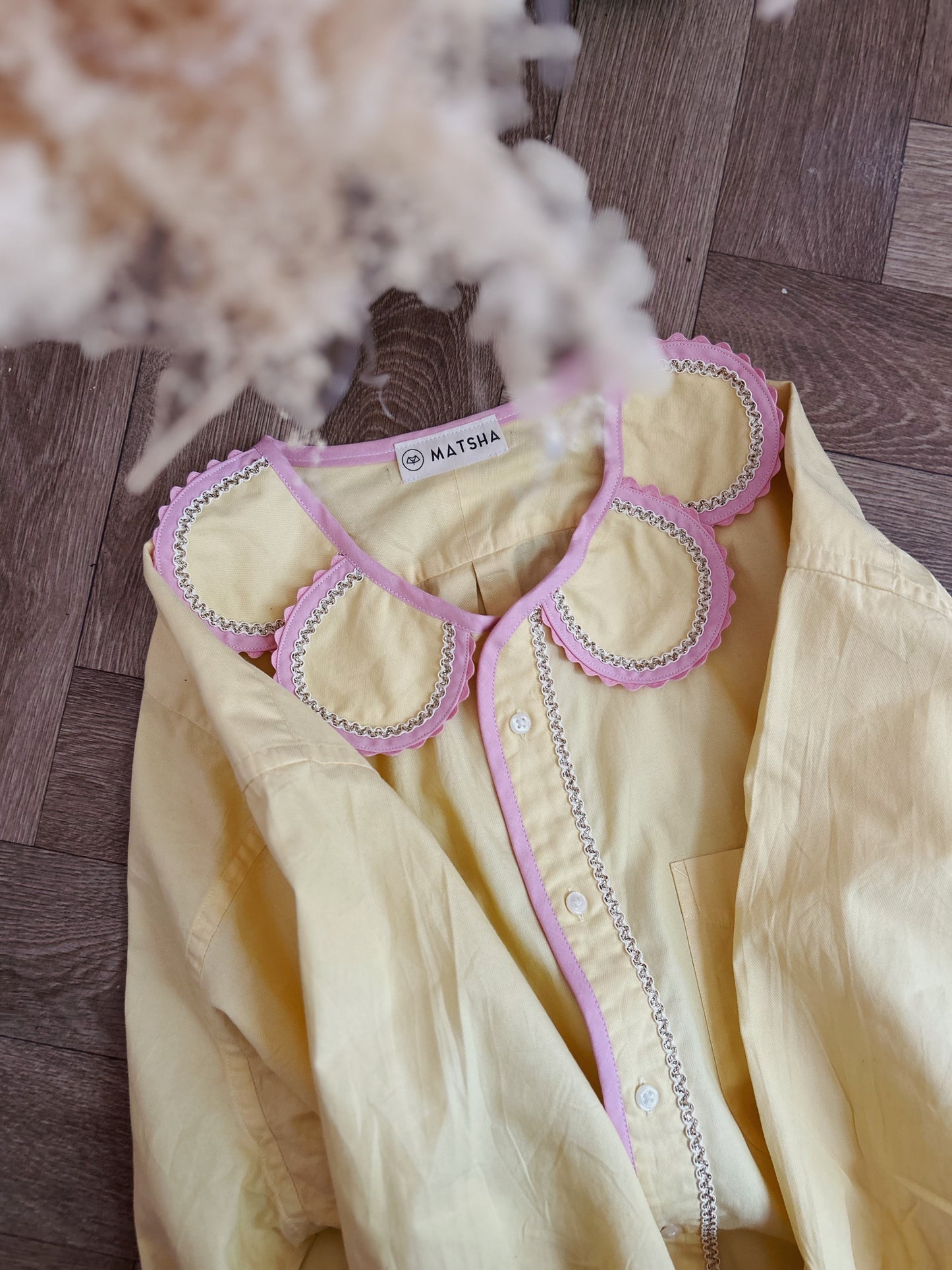 Chemise Marguerite vanille fraise