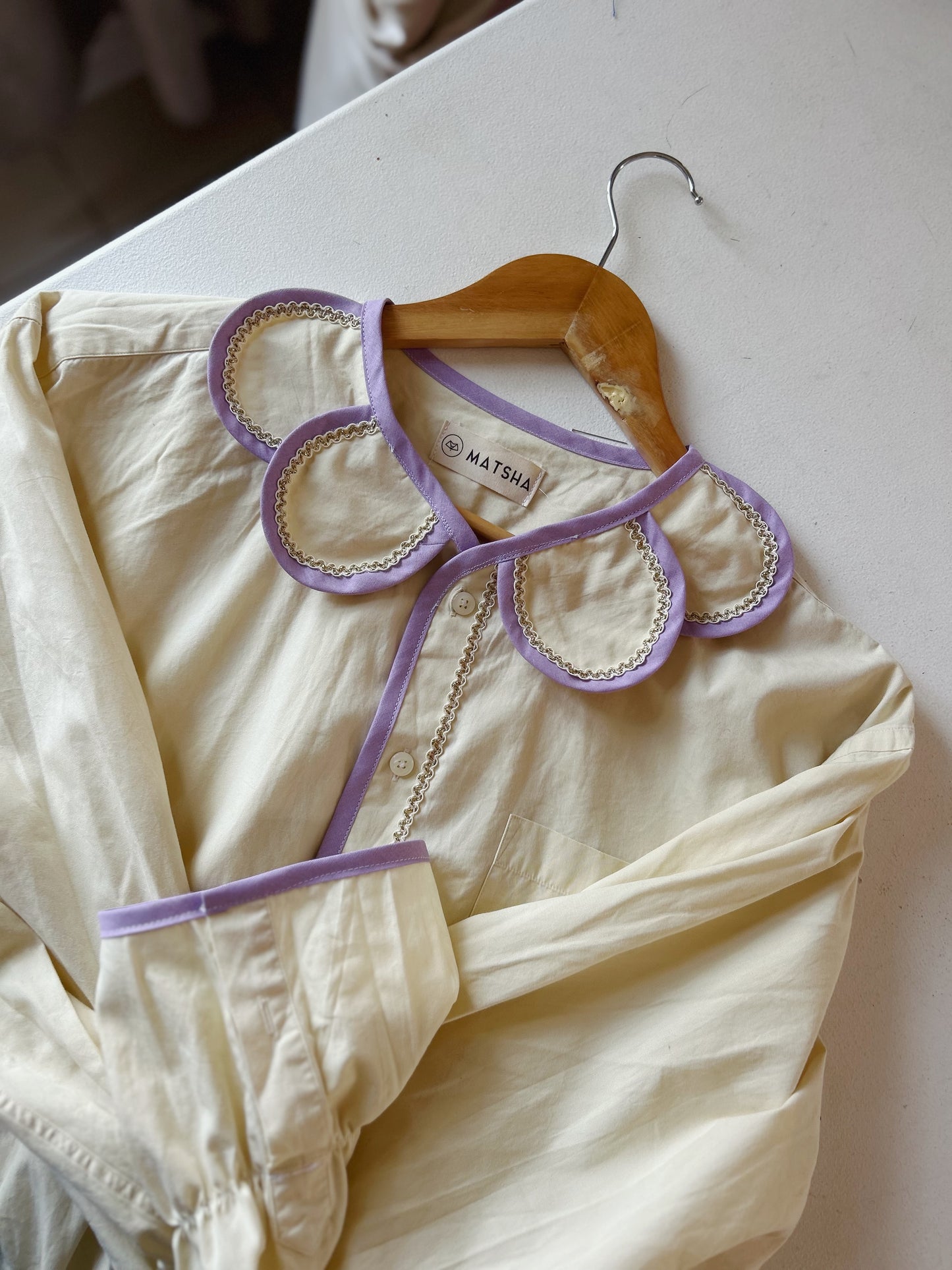 Chemise Marguerite Lila butter