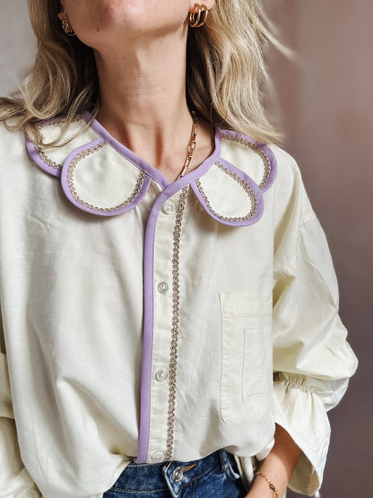Chemise Marguerite riviera lila citrus