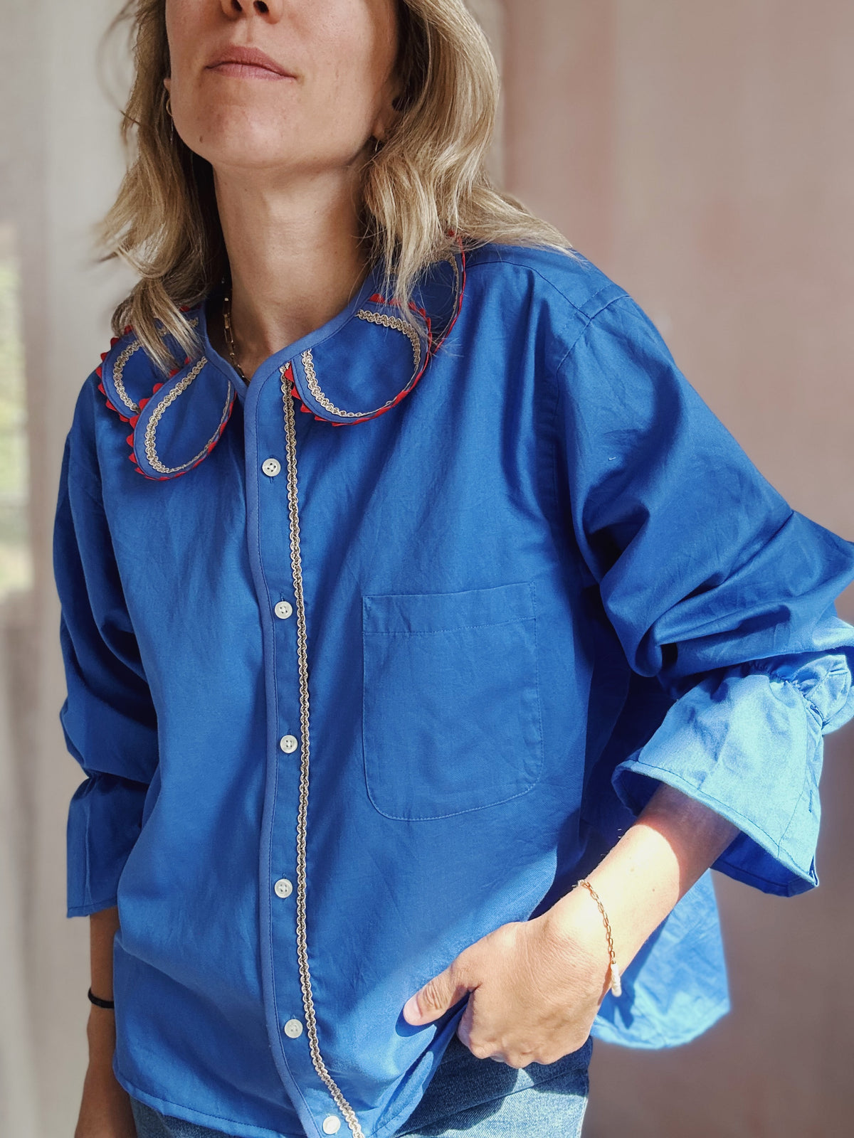 Chemise Marguerite red java