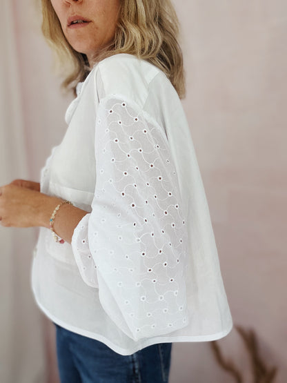 Blouse Marguerite celeste
