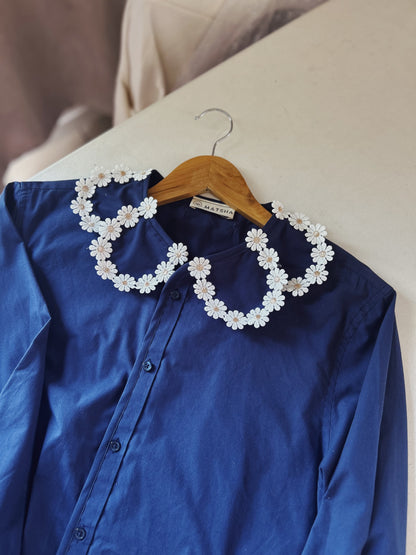 Chemise Maxi Marguerite marine
