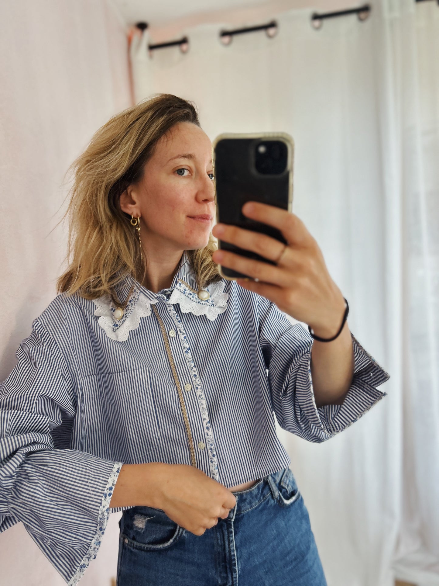Chemise Thao crop