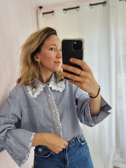 Chemise Thao crop