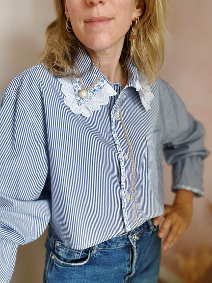 Chemise Thao crop