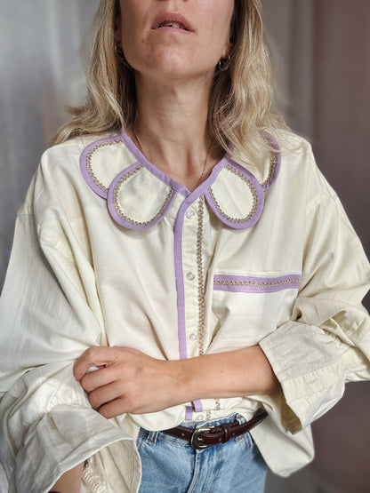 Chemise Marguerite pocket citrus